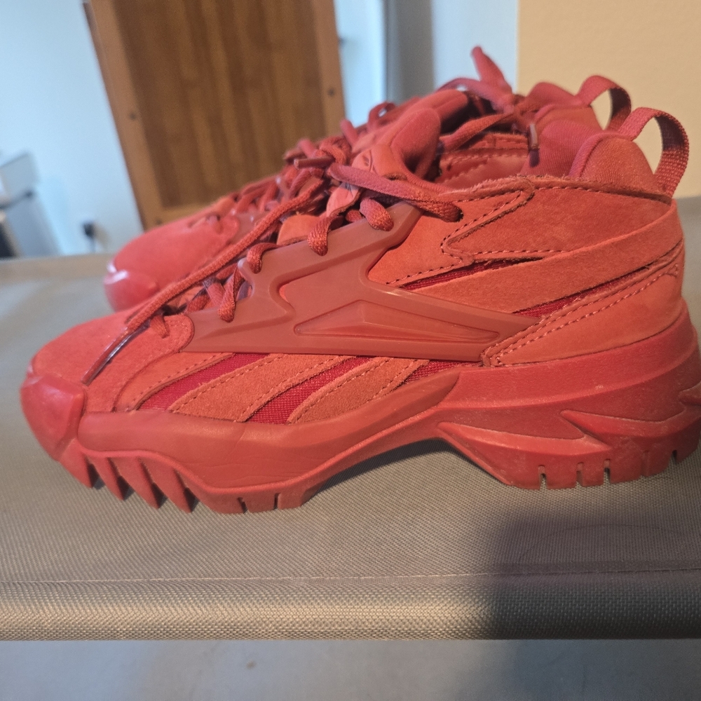 Reebok Cardi-B Red High-Top Sneakers